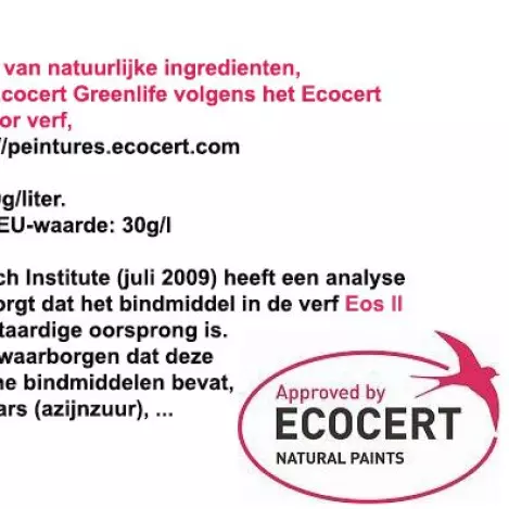 Galtane EOS II opnieuw ECOCERT-ificeerd